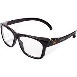 KleenGuard™ Maverick Safety Eyewear, Polycarbonate Lens, Black, Clear