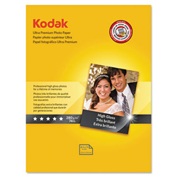 Kodak Ultra Premium Photo Paper, 10 mil, High-Gloss, 8-1/2 x 11, 25 Sheets/Pack