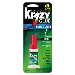 Krazy Glue All Purpose Brush-On Krazy Glue, 0.18 oz, Dries Clear