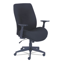 La-Z-Boy Baldwyn Series Mid Back Task Chair, Supports up to 275 lbs., Black Seat/Black Back, Black Base