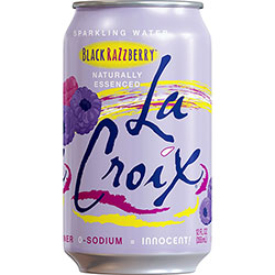 LaCroix Black Razzberry Flavored Sparkling Water - Ready-to-Drink - 12 fl oz (355 mL) - 2 / Carton / Can