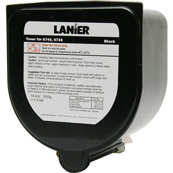 Lanier Copier Toner, Black, 550 gram cartridge