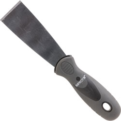 Layflat Putty Knife, Stiff, Rust-Resistance, Black/Silver