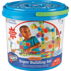 Learning Resources Gears! Gears! Gears! Super Set Construction Set, 150 Pieces