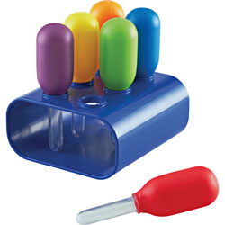 Learning Resources Jumbo Eyedroppers Science Set, 4-3/4 in x 4-1/2 in x 2-1/4 in, 6/ST