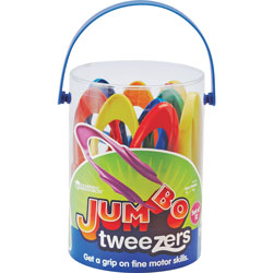 Learning Resources Jumbo Tweezers Set, 12Pcs, 6 Colors