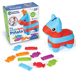Learning Resources Pia the Fill & Spill Pinata - Skill Learning: Fine Motor, Color Identification, Counting - 1.5-2 Year - Multi