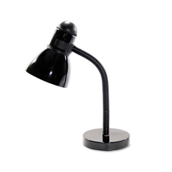 Ledu Advanced Style Incandescent Gooseneck Desk Lamp, 5.5 inw x 7.5 ind x 16.5 inh, Black