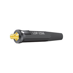 Lenco International DINSE Machine Plug, Single Oval thru Point Screw Connection, 8/0 Capacity