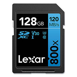 Lexar BLUE Series High-Performance SDXC Flash Memory, UHS-I U1 Class 10, 128 GB