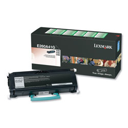 Lexmark E260A41G (E260) Return Program Toner, 3500 Page-Yield, Black