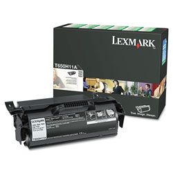 Lexmark T650H11A (T65x) Return Program High-Yield Toner, 25000 Page-Yield, Black