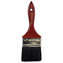 Linzer China Bristle Brush, 1/2 in Thick, 2 in Trim, Black China, Wood Handle