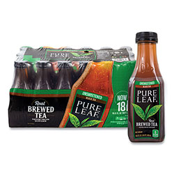 Lipton® Pure Leaf Unsweetened Iced Black Tea, 16.9 oz Bottle, 18/Carton