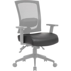Lorell Task Chair Antimicrobial Seat Cover, 19 in Length x 19 in Width, Polyester, Black, 1 Each