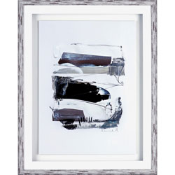 Lorell Abstract Design Framed Artwork, 27.50 in x 35.50 in Frame Size, 1 Each, Black, White