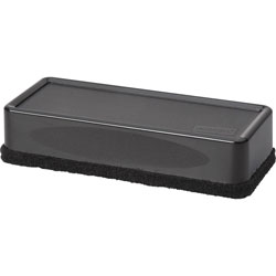 Lorell Dry-Erase Board Eraser, 2-3/16 in x 5-3/16 in x 1-5/16 in, Black