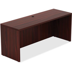 Lorell Top 1-1/2 in, Credenza, 24 in x 72' x 30 in, Mahogany
