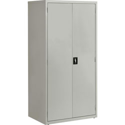 Lorell Storage Cabinet, 24 in x 36 in x 72', Light Gray