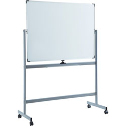 Lorell Whiteboard Easel, Double-Sided, Magnetic, 52 inx70 in