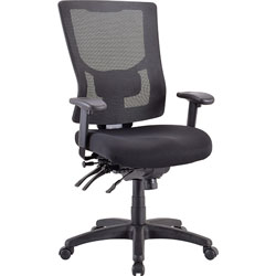 Lorell Executive Chair, High-Back, 26-3/4 inx26 inLx40-1/2 in-44 in, Black