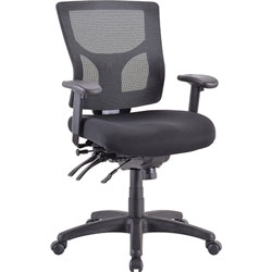 Lorell Executive Chair, Mid-Back, 26-3/4 inx26 inx39-3/8 in, Black