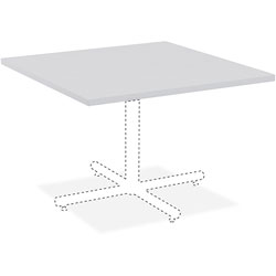 Lorell Table Top, 36 inx36 in, Light Gray