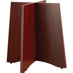 Lorell Laminate Base,for 42 in or 48 inTabletops,42 inD,Mahogany