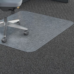 Lorell Polycarbonate Chairmat, Studded, 36 inx48 in, Clear