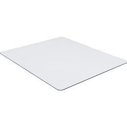 Lorell Chairmat, Tempered Glass, 44 inWx50 inLx1/4 inH, Clear