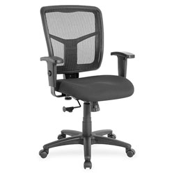 Lorell Mid-Back Chair, 25-1/4 inx23-1/2 inx40-1/2 in, Black