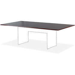 Lorell Rectangular Conference Table, 72 in x 36 in, Mahogany