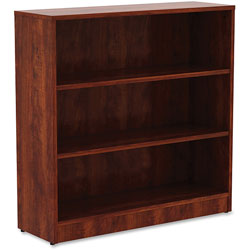 Lorell 3-Shelf Bookcase, 36 in x 12 in x 36 in, Cherry