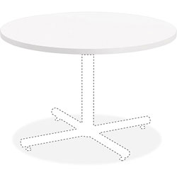 Lorell Laminate Round Tabletop, 36 in, White