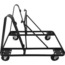 Lorell Mobile Dolly for 10 Stacking 4-Leg Chairs, Steel, Black