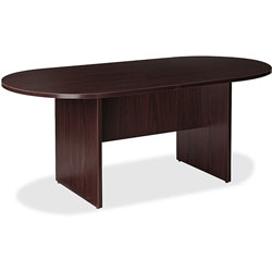 Lorell Conference Table, Racetrack Top, 72 inWx36 inDx29 inH, Espresso