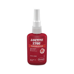 Loctite 2760™ Threadlocker, Primerless High Strength, 50 mL, Red