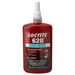 Loctite 620™ Retaining Compound, High Temperature, 250 mL Bottle, Green, 3,800 psi