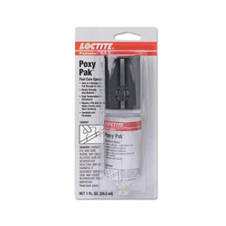 Loctite Fixmaster® Poxy Pak™ Expoxy, 1 oz, Dual Syringe