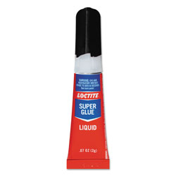 Loctite Super Glue Liquid Tubes, 0.07 oz, Dries Clear, 2/Pack