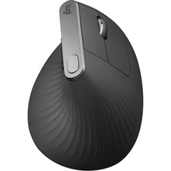 Logitech MX Vertical Advanced Ergonomic Mouse - Optical - Cable/Wireless - Bluetooth/Radio Frequency - Graphite - 1 Pack - USB Type C - 4000 dpi - Scroll Wheel - 4 Button(s) - Right-handed Only