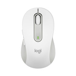 Logitech Signature M650 for Business Wireless Mouse, 2.4 GHz Frequency, 33 ft Wireless Range, Medium, Right Hand Use, Off White