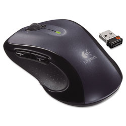 Logitech M510 Wireless Mouse, 2.4 GHz Frequency/30 ft Wireless Range, Right Hand Use, Dark Gray