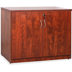 Lorell 2-Door Storage Cabinet, 22-1/2 in x 36 in x 30 in, Cherry