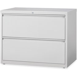 Lorell 2 Drawer Metal Lateral File Cabinet, 38 inx21.5 inx32-4/5 in, Gray