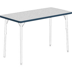 Lorell Activity Tabletop, 24 in x 48 in, Gray/Navy