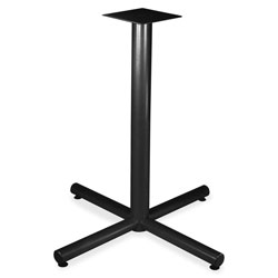 Lorell Bistro-Height X-Base Top, Spread, 32 in x 40-3/4 in, Black