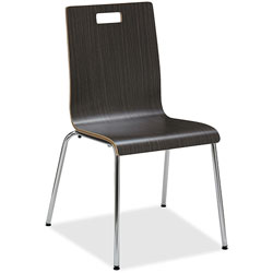 Lorell Brentwood Cafe Chair, 20-1/2 in x 21 in x 34 in, 2/CT, Espresso