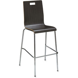 Lorell Brentwood Stool, 20-1/2 in x 21-3/4 in x 46 in, Espresso