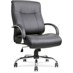 Lorell Chair, 450lb Capacity, 22-7/8 in x 30-1/4 in x 46-7/8 in, Black